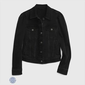 GAP Puff Sleeve Denim Jacket with Washwell - Size M